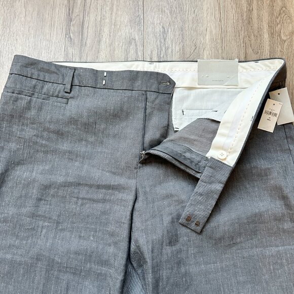 Gap Women's Modern Boot Linen Work Pants in Charcoal Gray Size 16R NWT - Picture 7 of 12